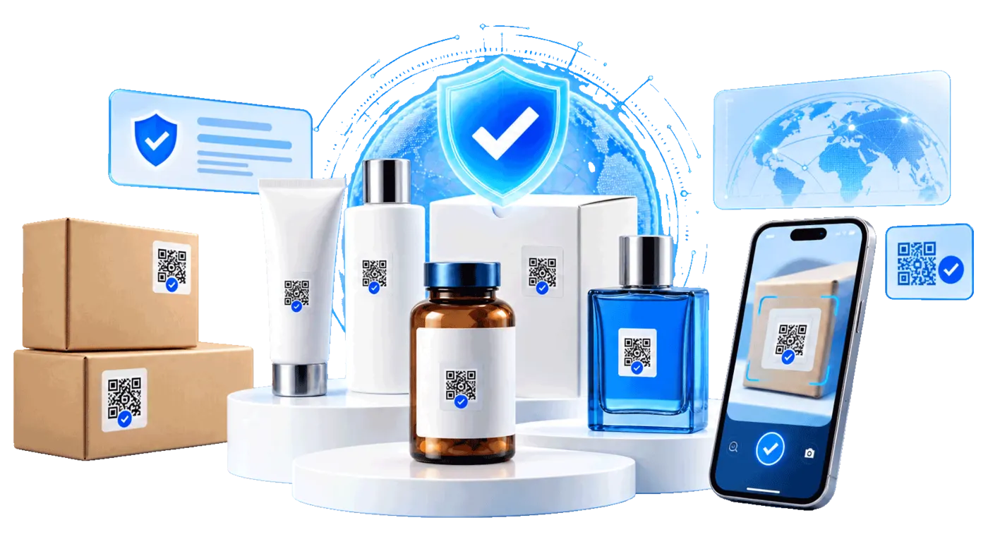 Berbagai packaging produk dengan identitas digital iniasli.id